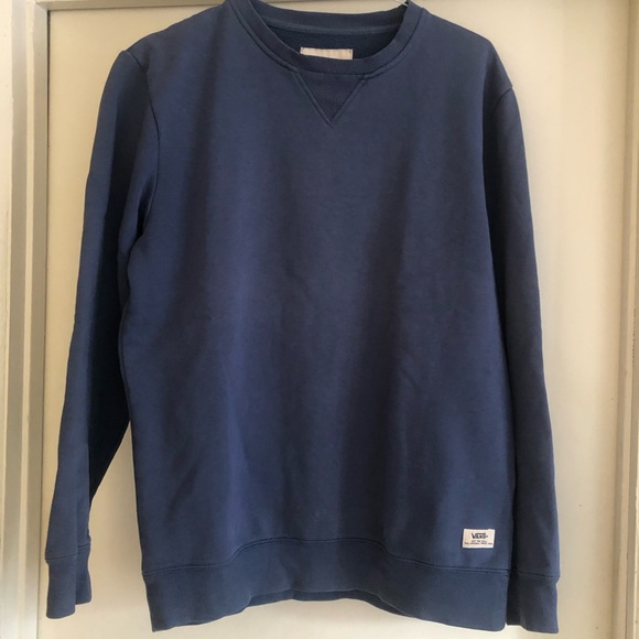 ❤️Vans Off the Wall Sweatshirt Blue Size M - Picture 1 of 6